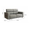 > Sofa - Faux Leather Sofa